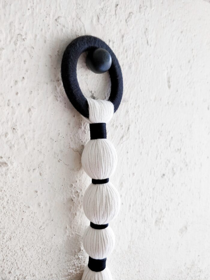 Décoration bohème en noir et blanc pour porte, fenêtre, mur